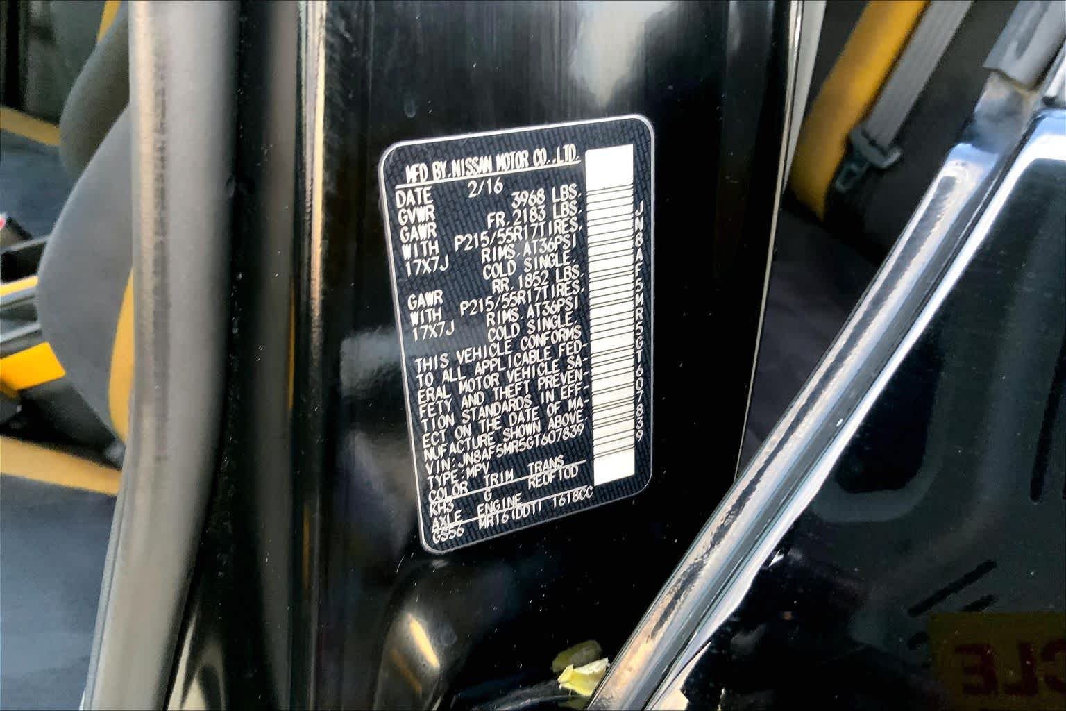 Used 2016 Super Black Nissan SV image 33