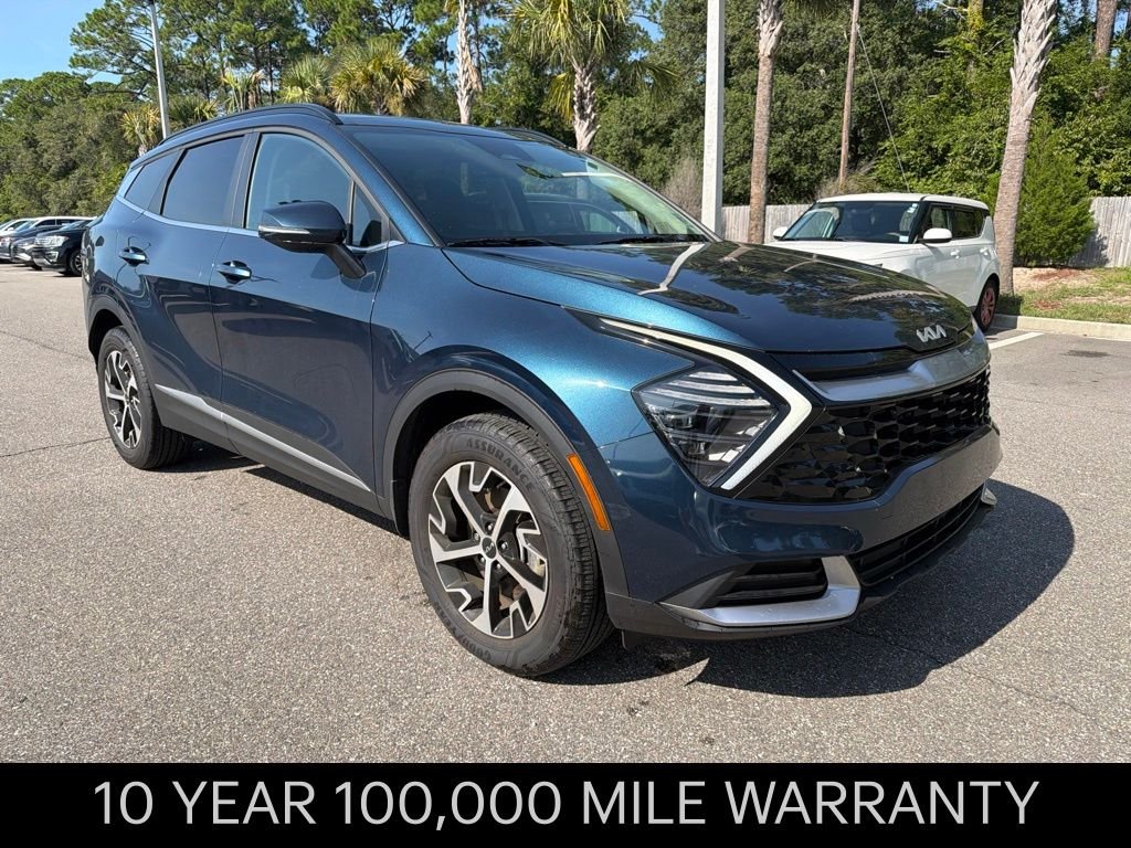 Certified Used 2025 Blue Kia EX image 1
