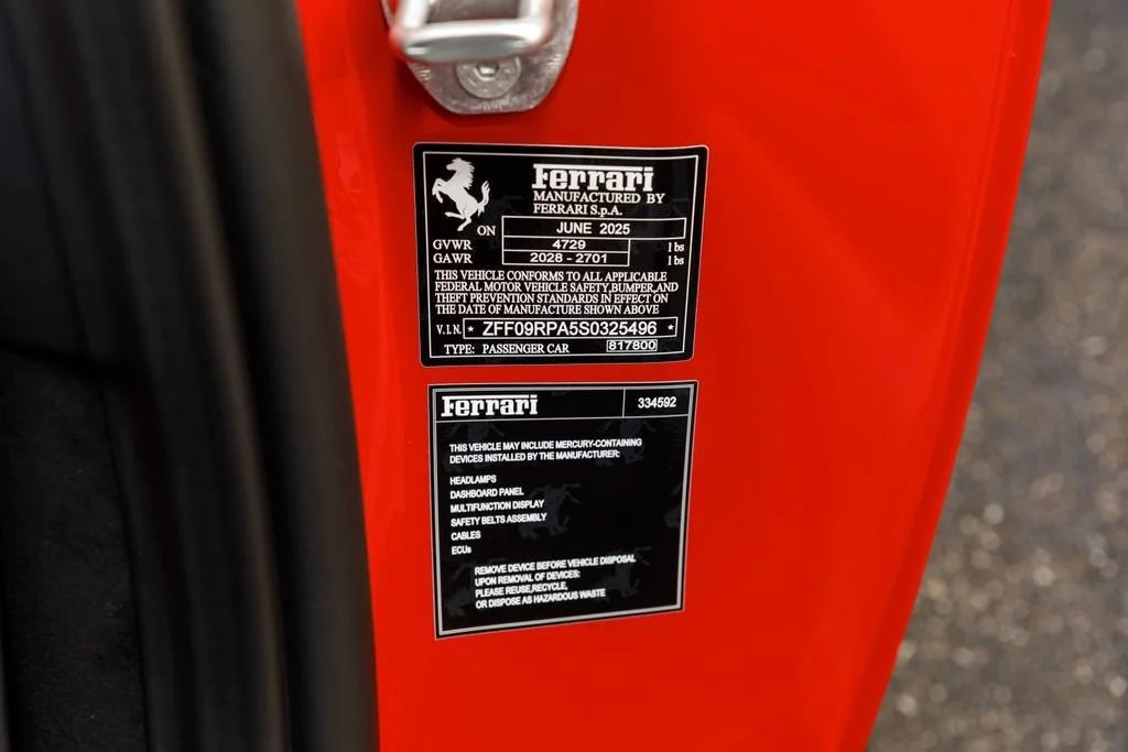 Used 2025 Rosso Corsa Ferrari Spider image 22