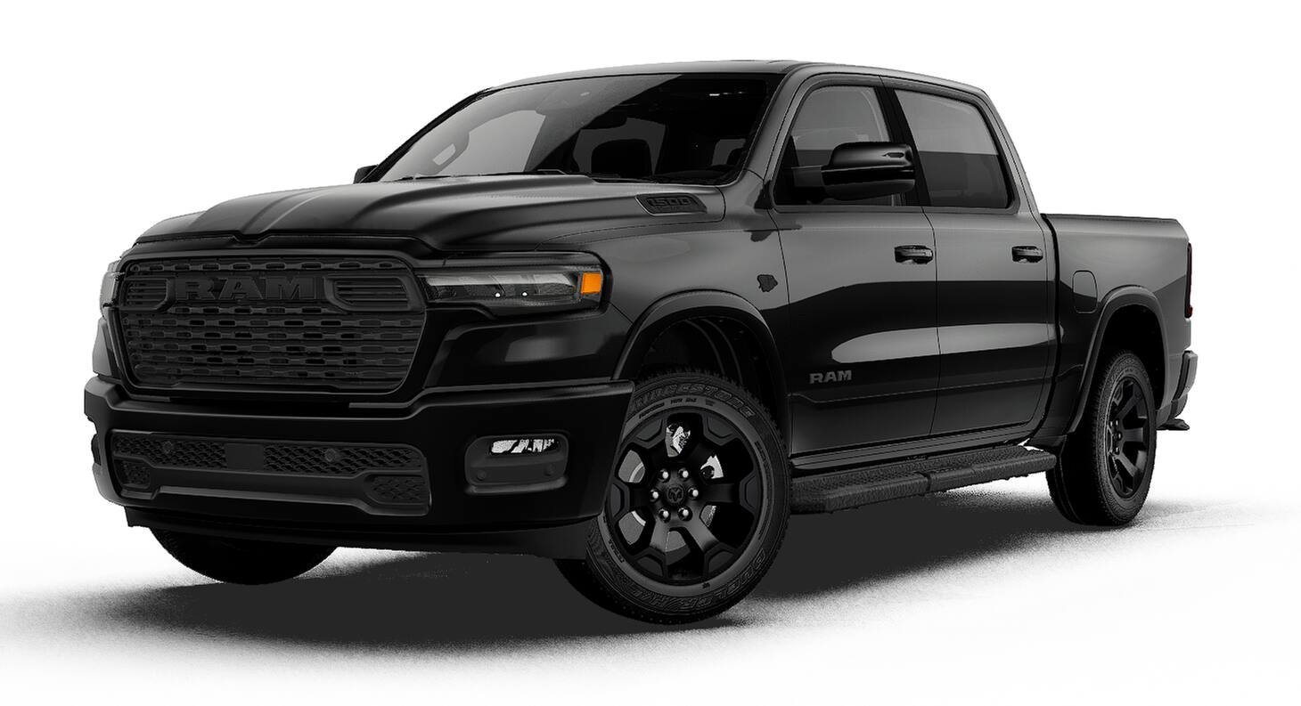 New 2027 Diamond Black Crystal Pearl-Coat Exterior Paint RAM BIG HORN image 13
