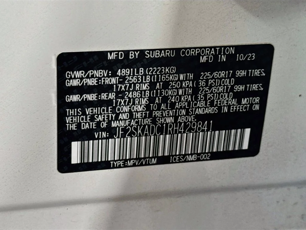 Certified Used 2024 White Subaru Premium image 43
