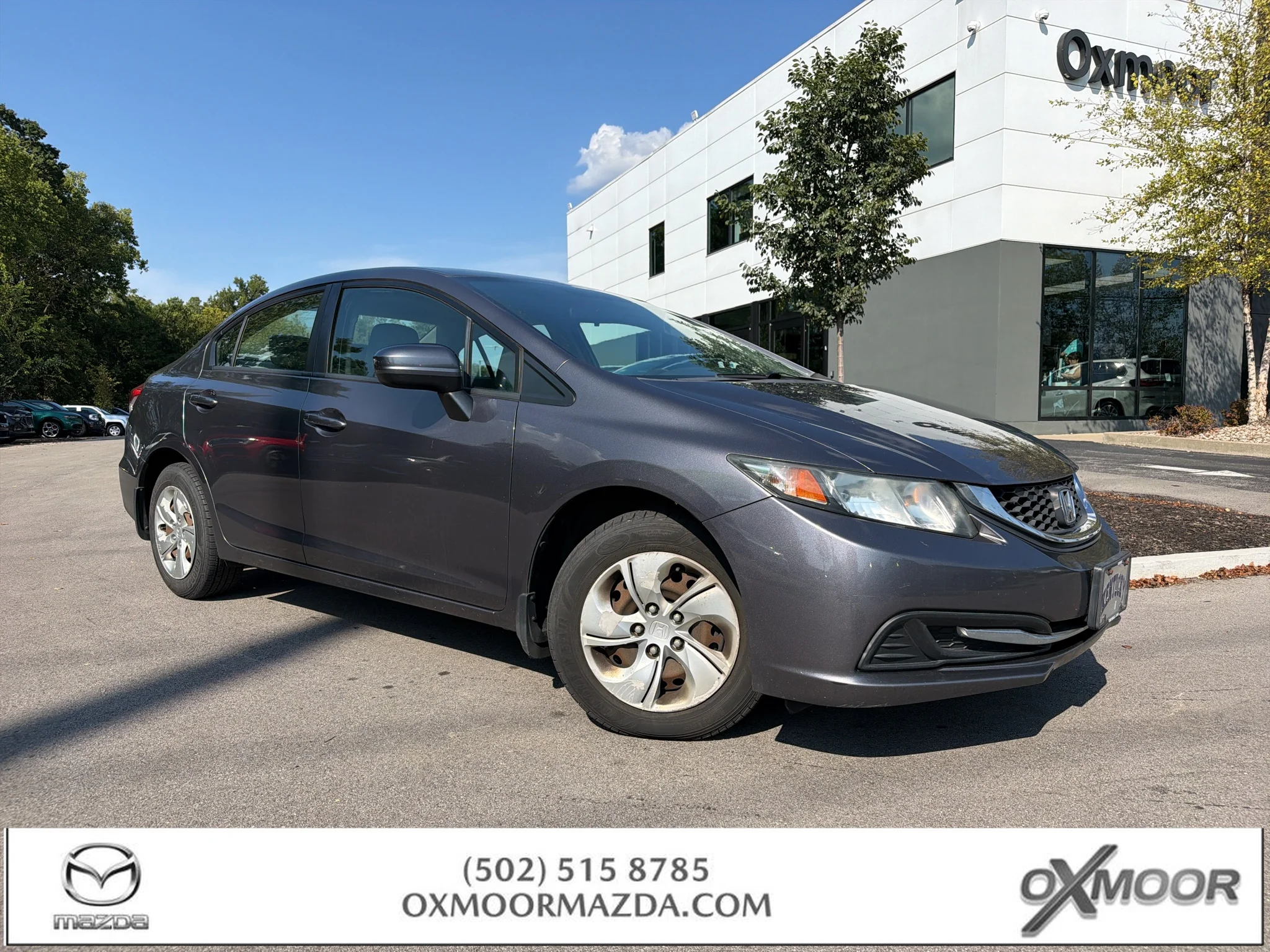 Used 2015 Alabaster Silver Metallic Honda LX image 1