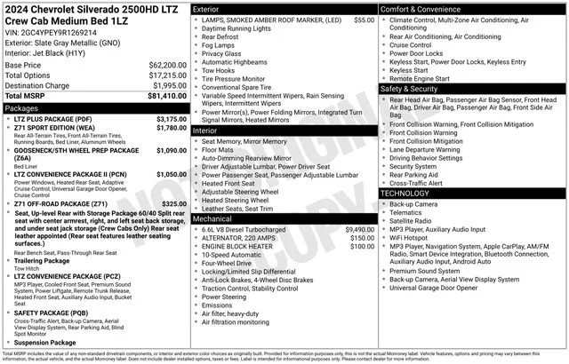 Used 2024 Gray Chevrolet LTZ image 16