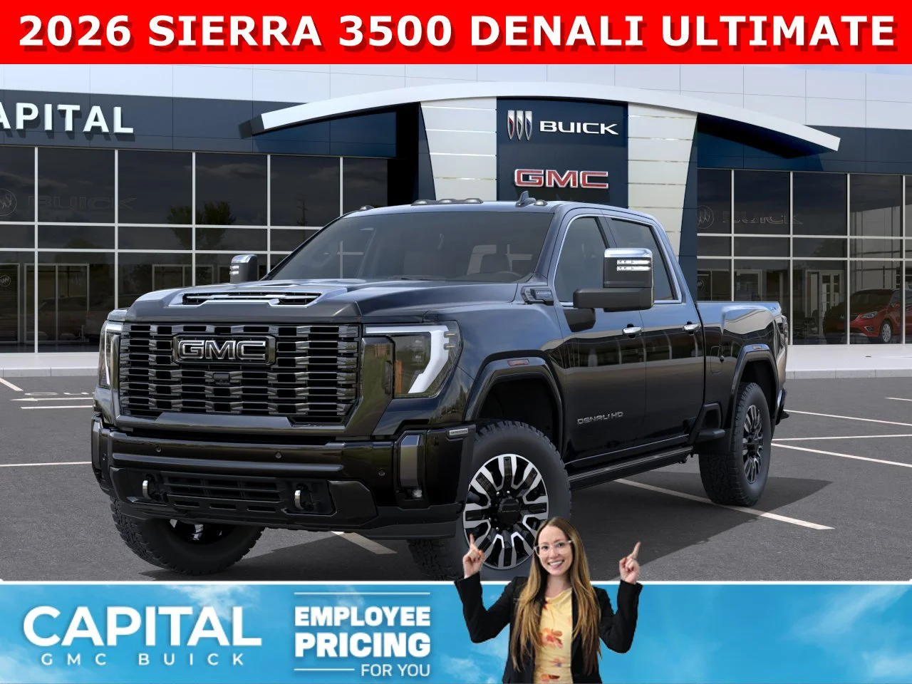 New 2026 ONYX BLACK GMC Denali Ultimate image 1