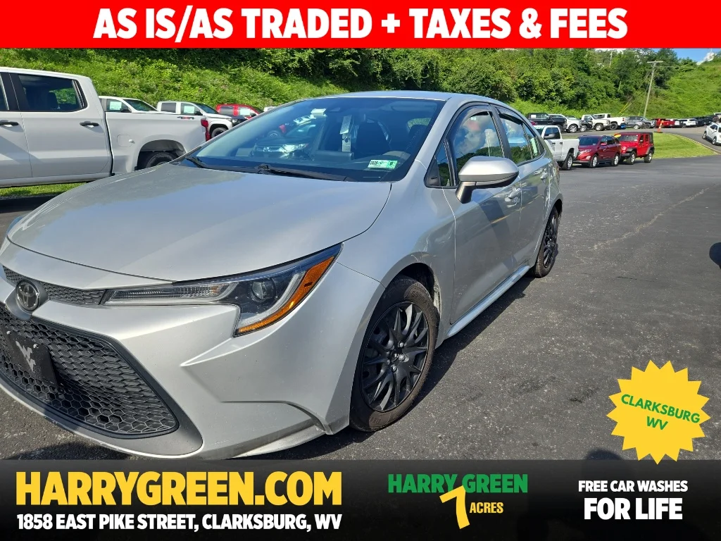 Used 2022 Classic Silver Metallic Toyota LE image 1