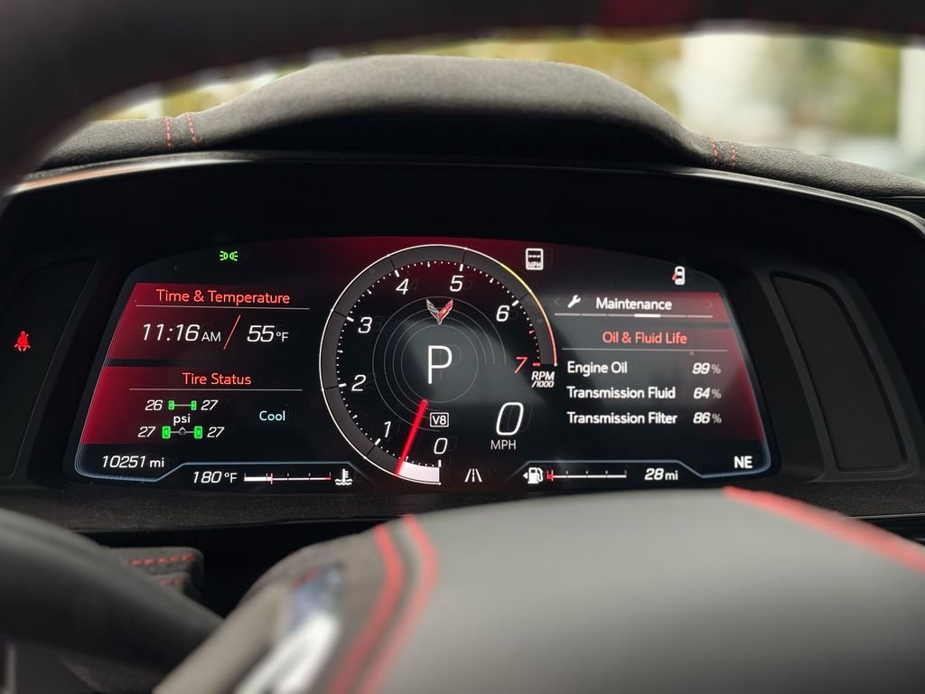 Used 2023 Carbon Flash Metallic Chevrolet Stingray image 24