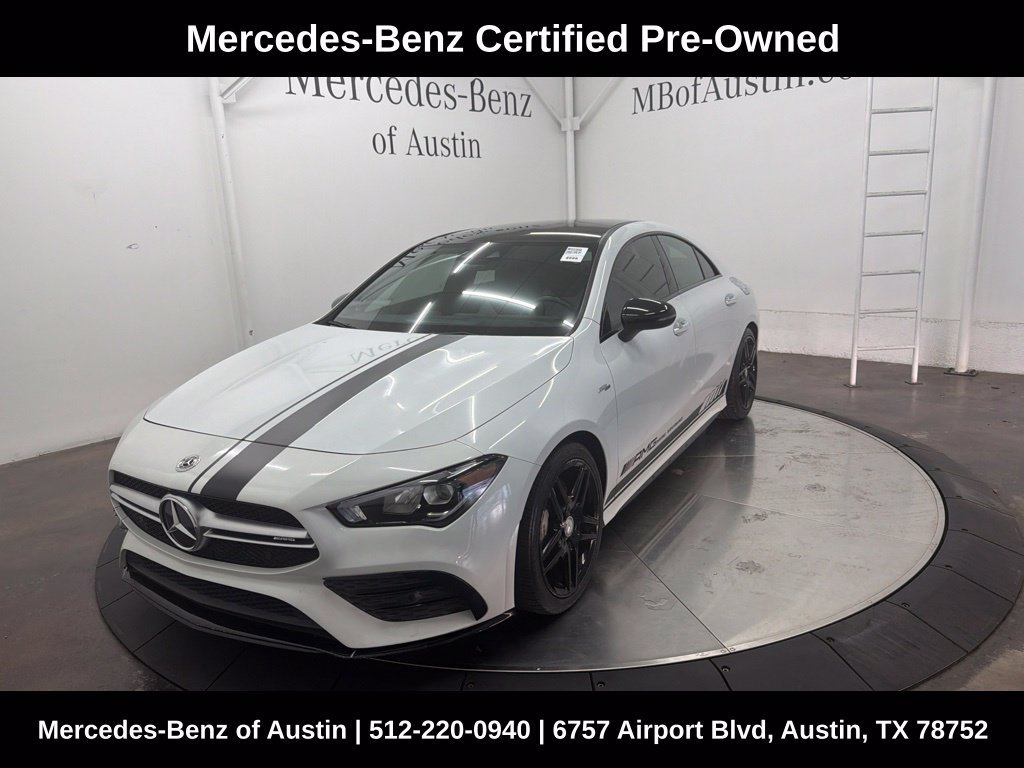 Certified Used 2020 White Mercedes-Benz CLA 35 AMG® image 1