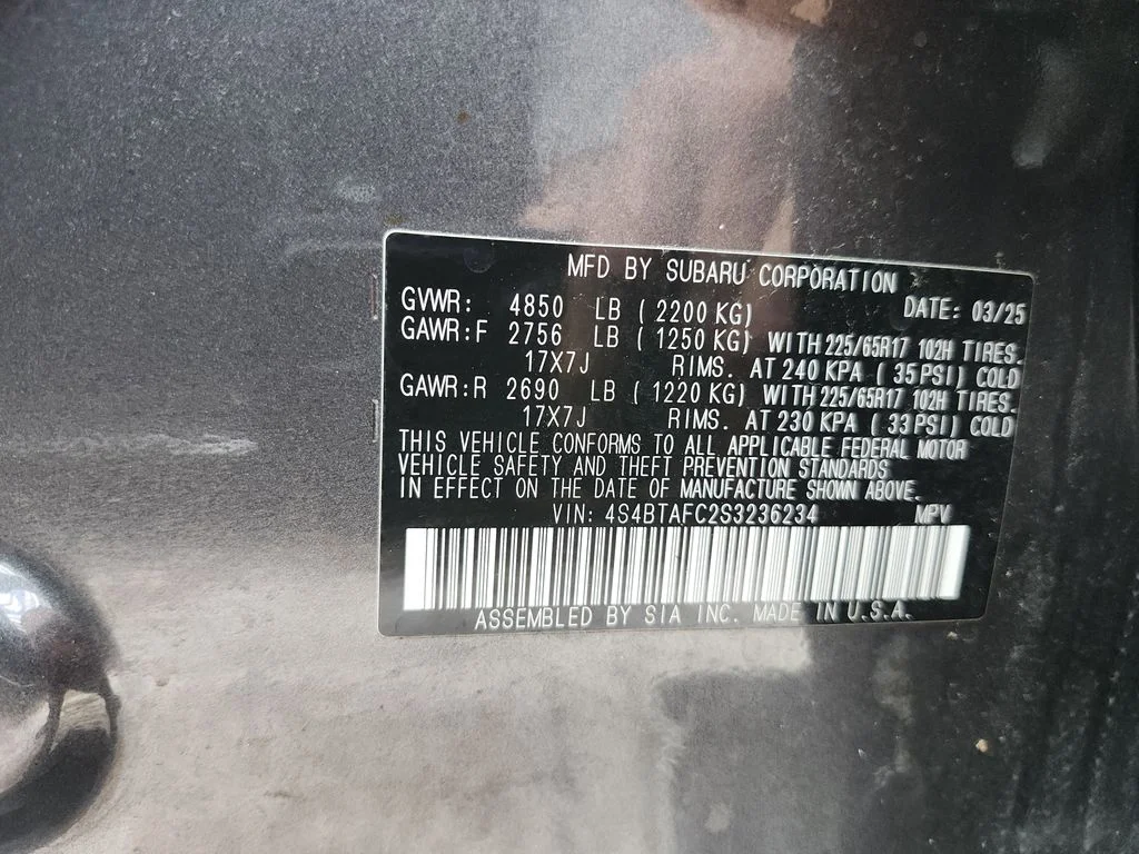 Used 2025 Gray Subaru Premium image 34