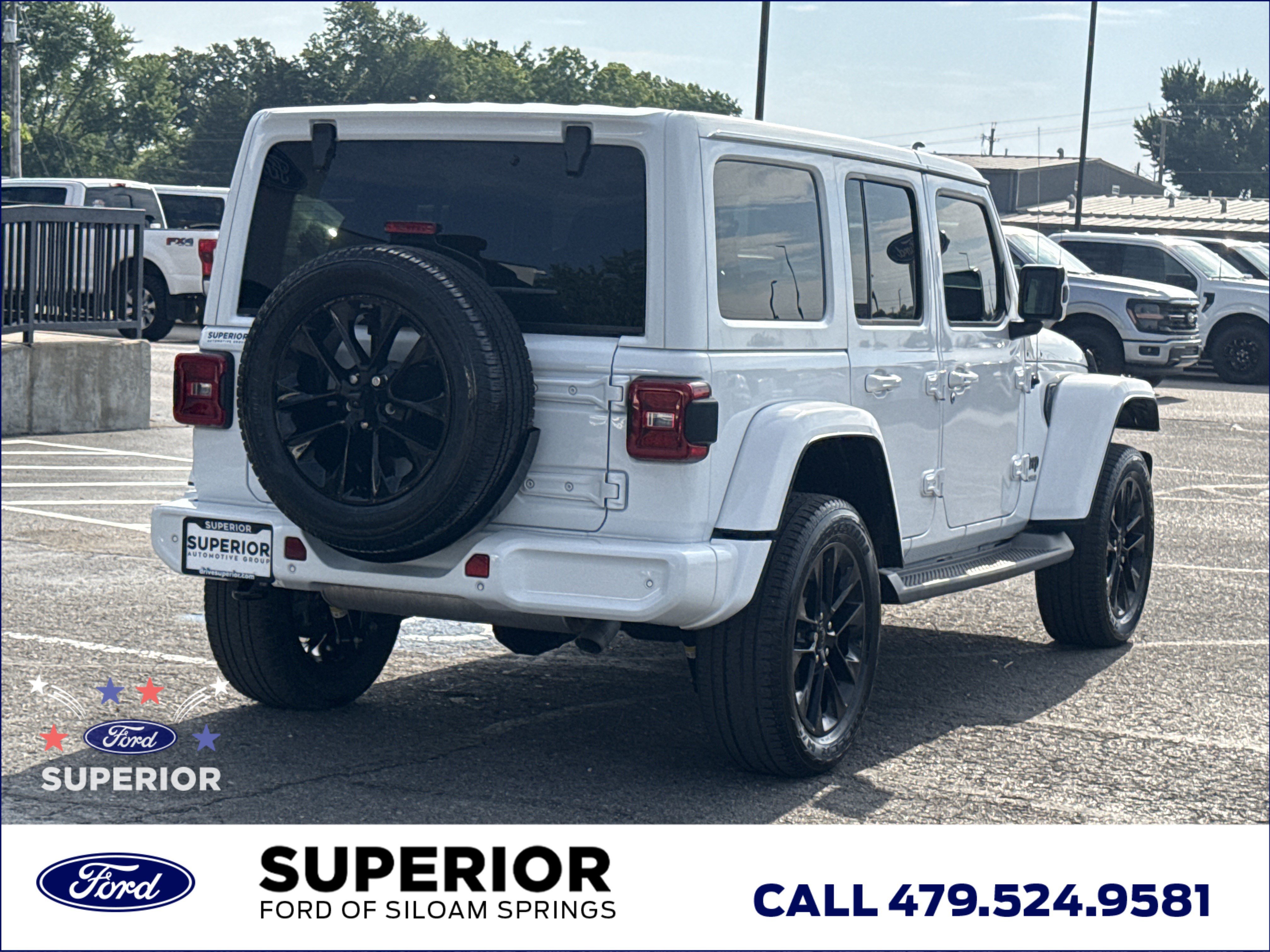 Used 2021 Bright White Clearcoat Jeep Unlimited Sahara High Altitude 4WD image 3