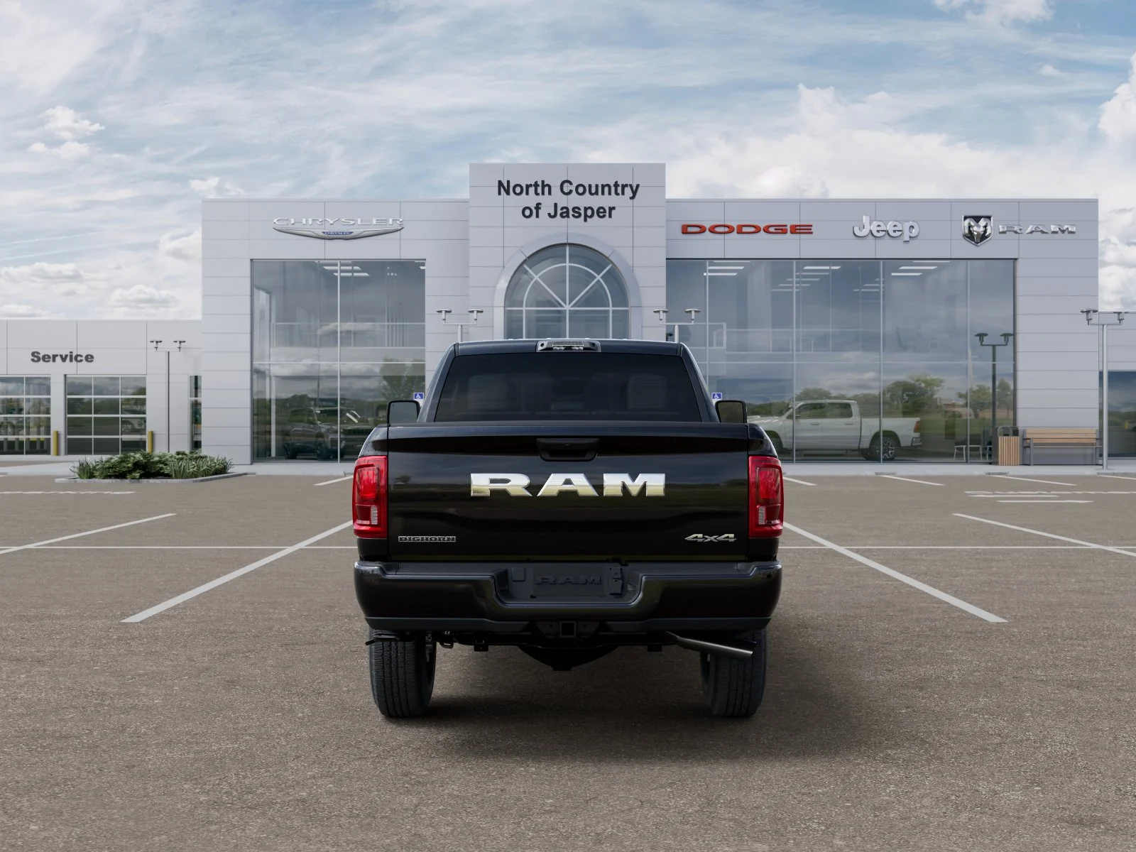 New 2026 Diamond Black Crystal Pearl-Coat Exterior Paint RAM Big Horn image 33