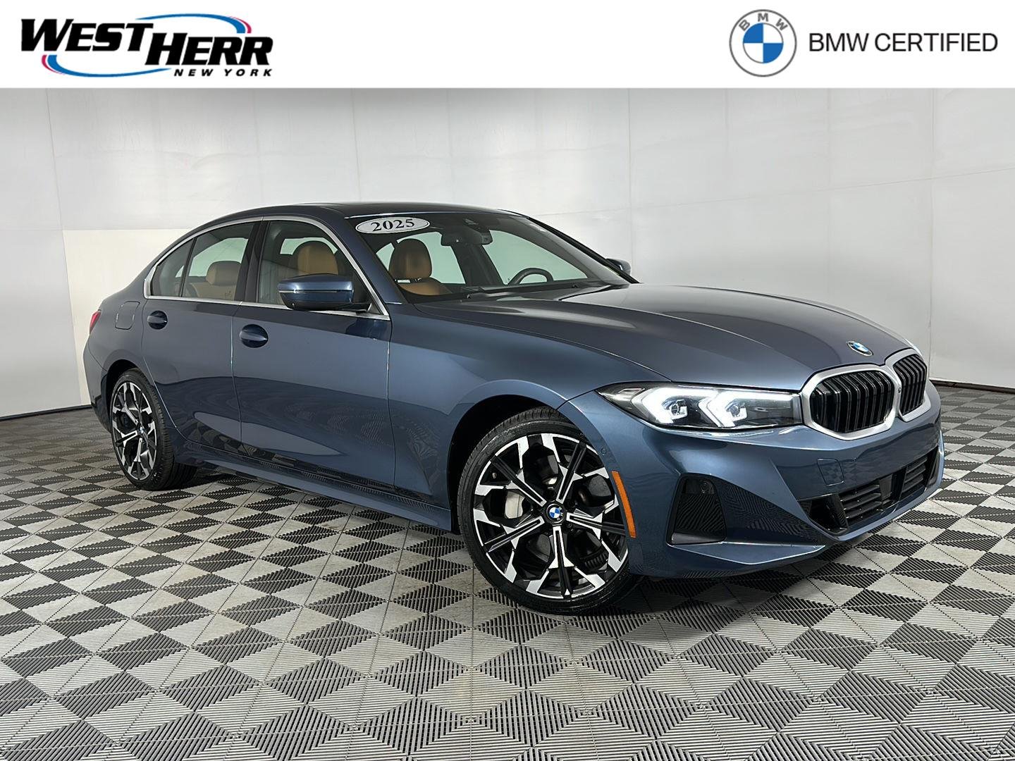 Certified Used 2025 Arctic Race Blue Metallic BMW 330i xDrive image 1
