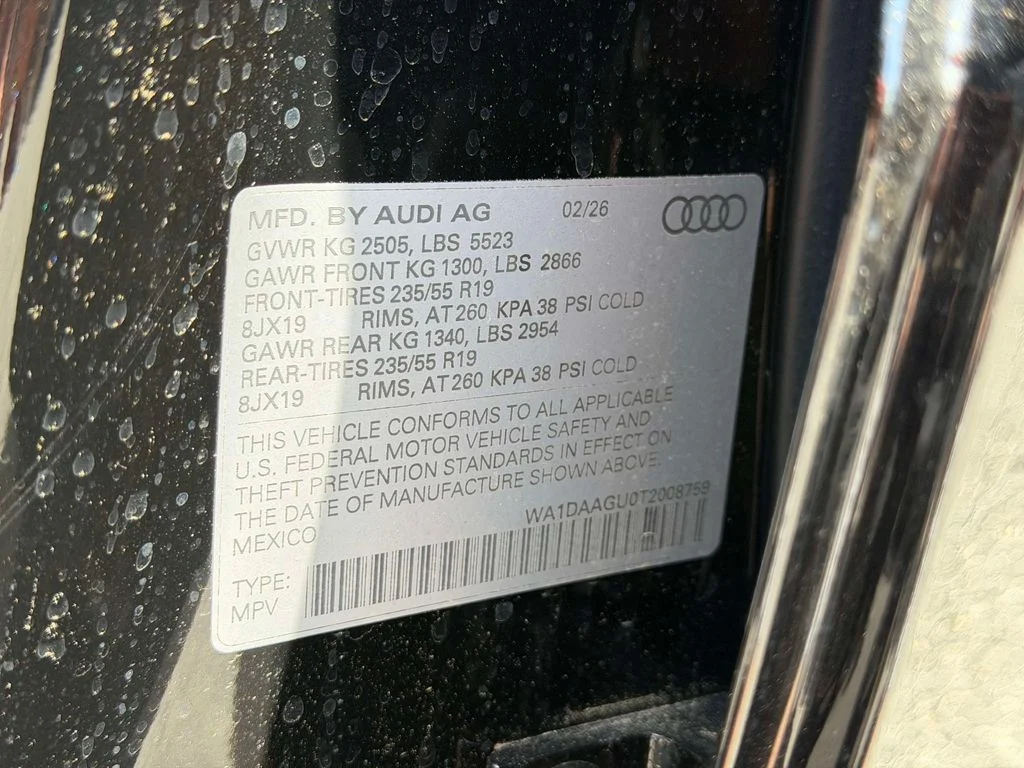 New 2026 Black Audi 2.0T Premium image 12