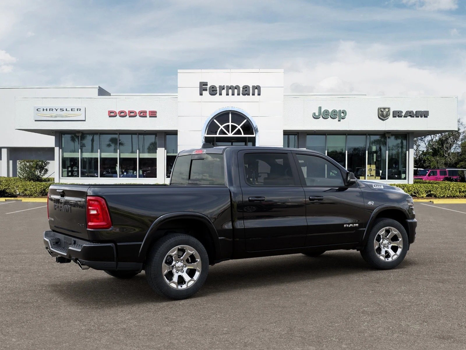 New 2026 Diamond Black Crystal Pearl-Coat Exterior Paint RAM Big Horn/Lone Star image 36