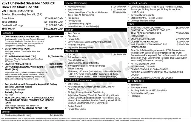 Certified Used 2021 Satin Steel Metallic Chevrolet RST image 35