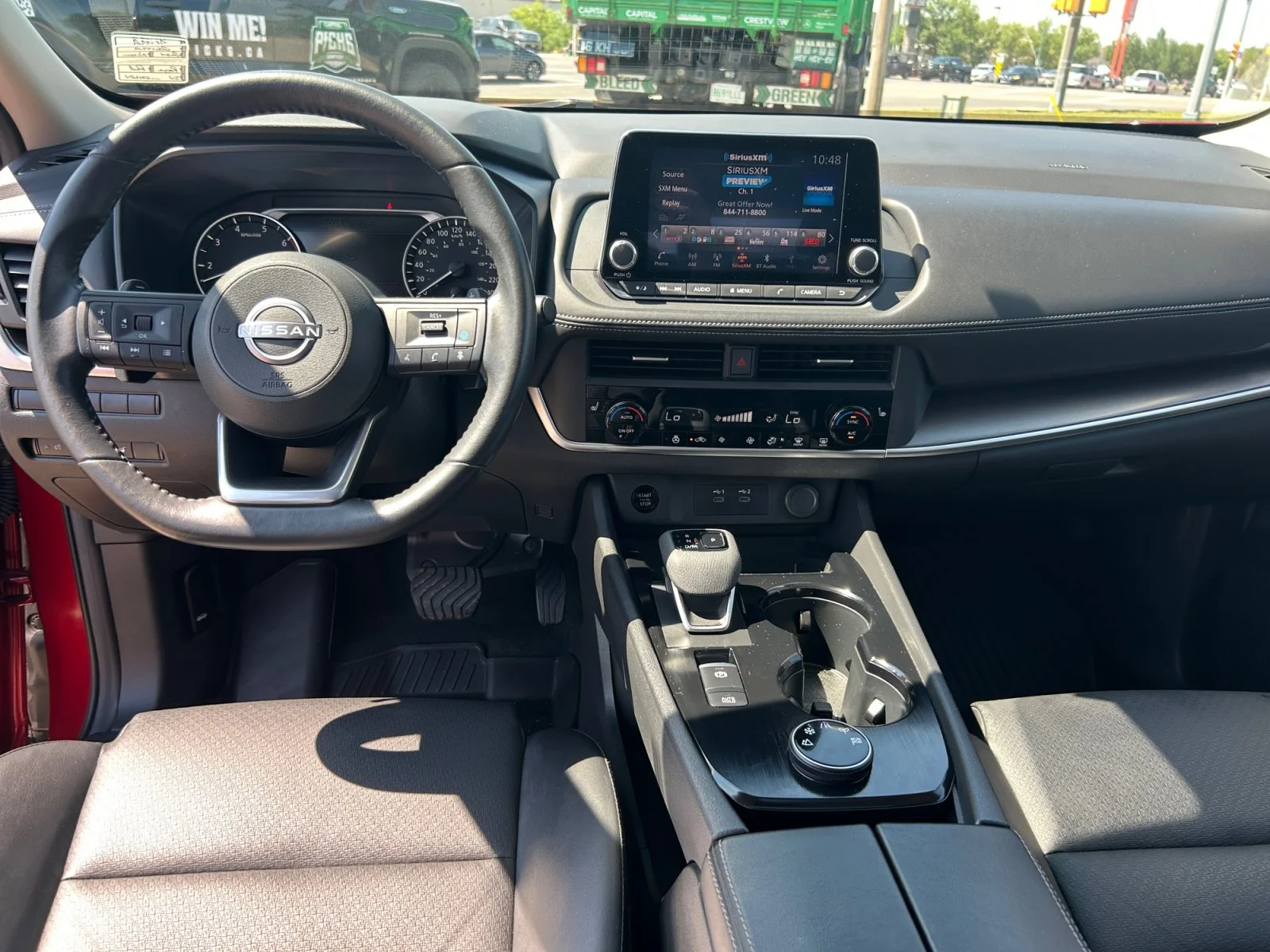 Used 2024 RED METALLIC Nissan SV Moonroof AWD image 21