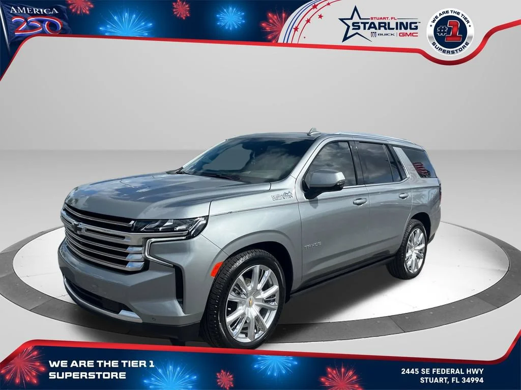 Used 2024 Sterling Gray Metallic Chevrolet High Country image 1