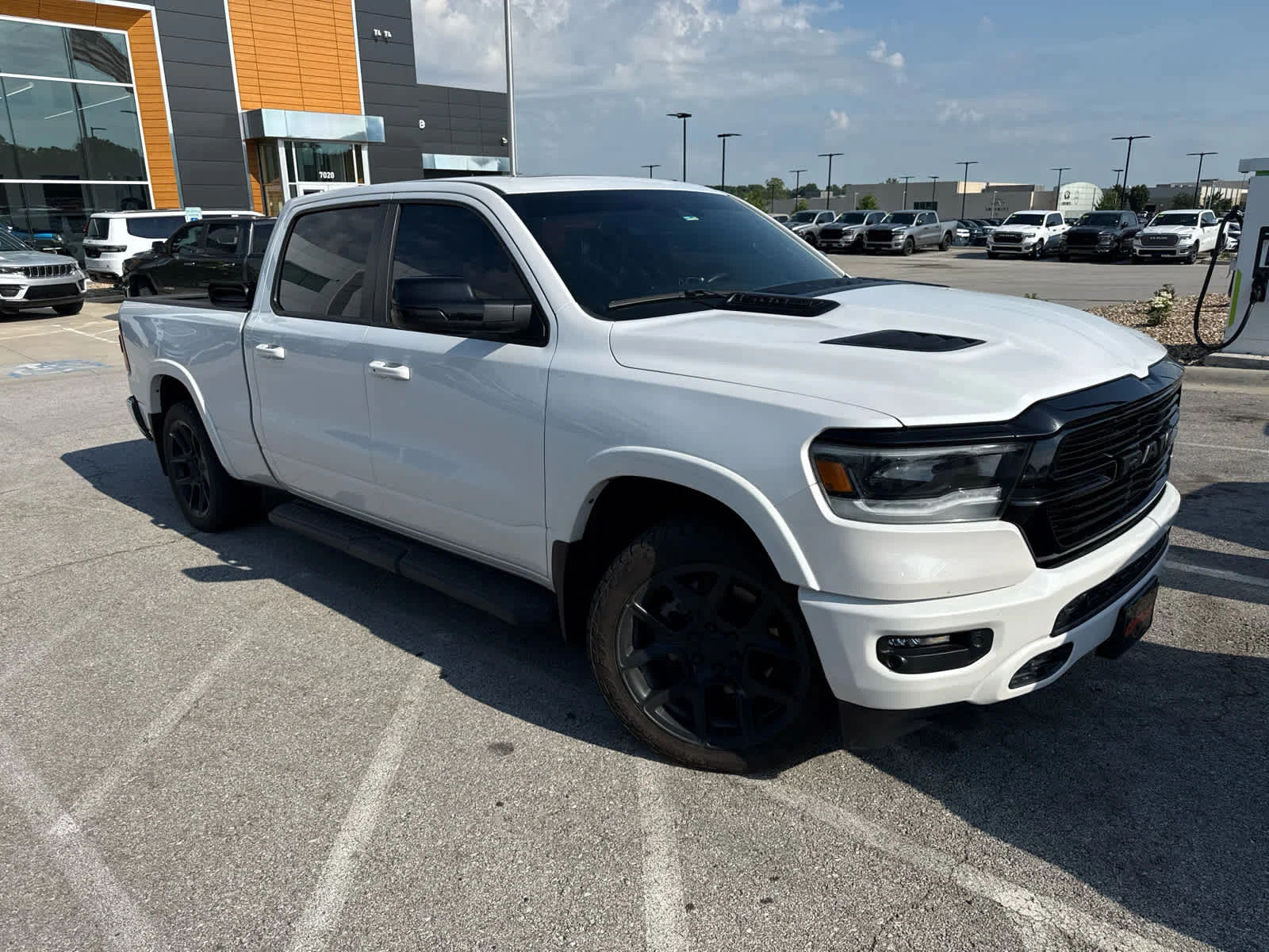 Used 2022 Ivory White Tri-Coat Pearlcoat Ram Laramie image 3