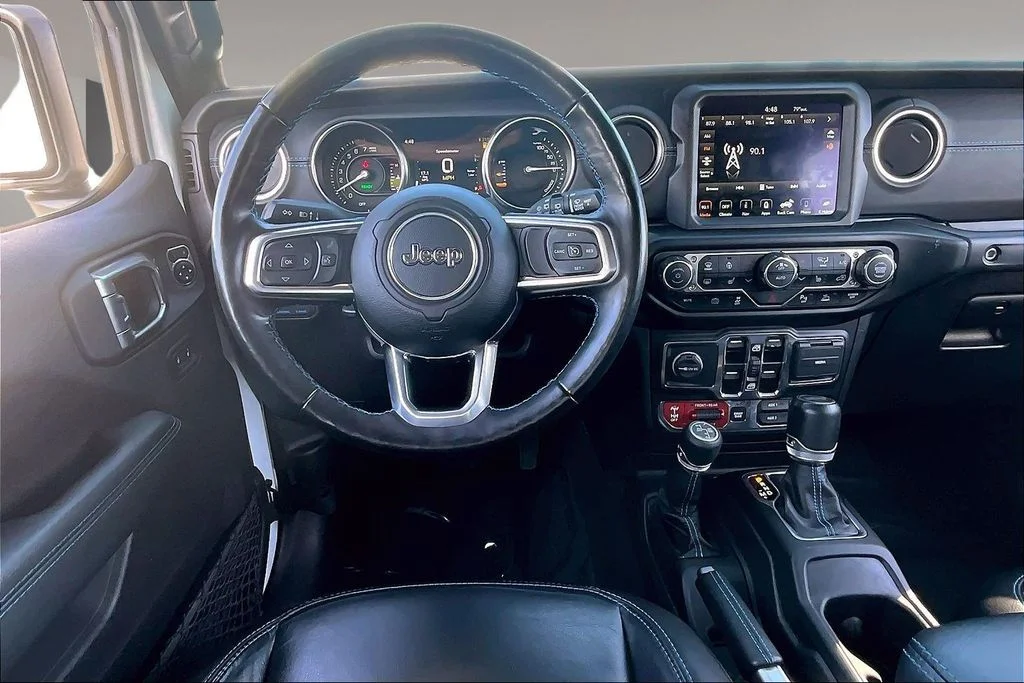 Used 2022 White Jeep Unlimited Rubicon 4xe image 8