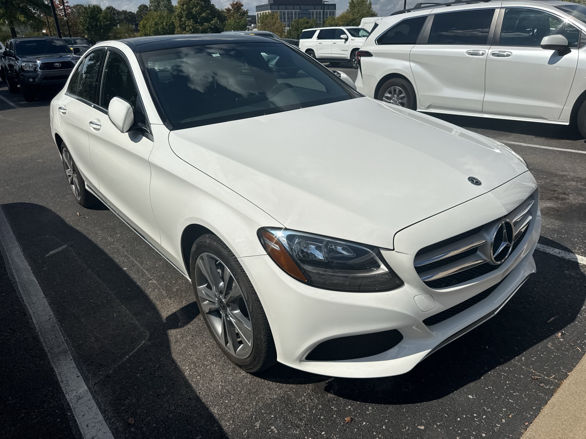 Used 2018 POLAR WHITE Mercedes-Benz C300 4MATIC® image 1