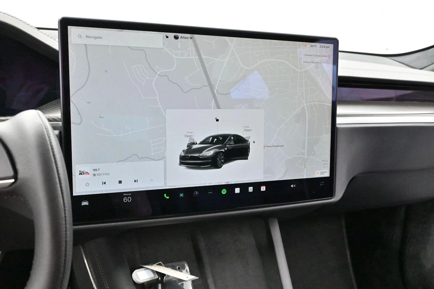 Used 2021 Black Tesla Plaid image 19