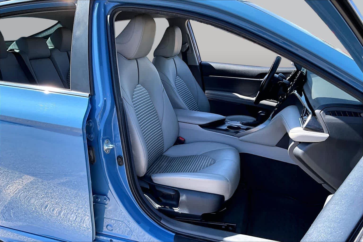 Used 2023 Cavalry Blue Toyota SE image 9