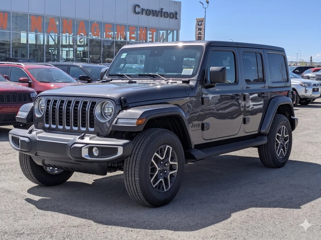 New 2026 Grey Jeep Sahara - - 4x4 - Body- Color Top - Side Steps - 2.0L Turbo - Remote Start & More! image 4