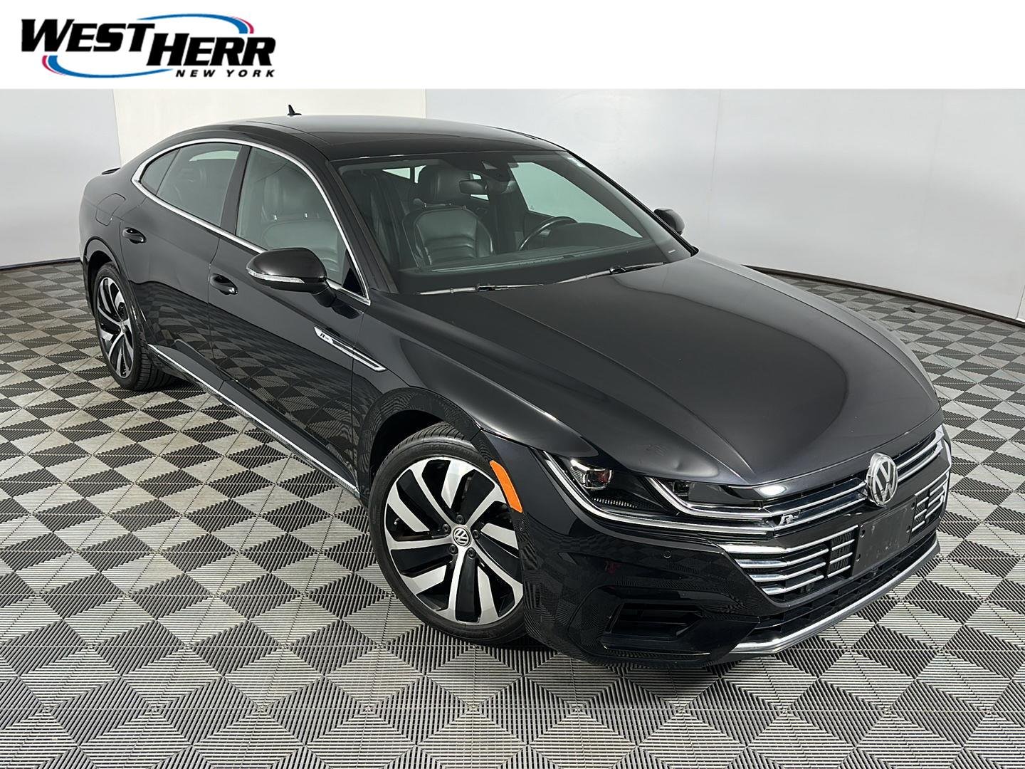 Used 2019 Deep Black Pearl Volkswagen SEL Premium R-Line image 1