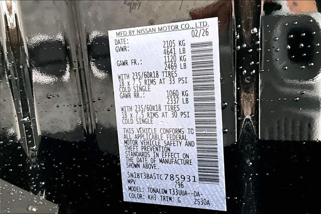 New 2026 Nissan Rogue SV 4D Sport Utility