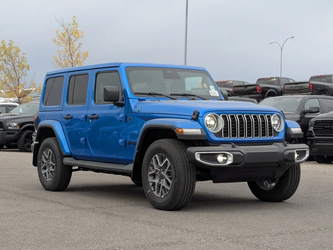 New 2025 Blue Jeep Sahara - - 4x4 - Adaptive Cruise - 12.3inch display - Blind Spot Mon & More! image 2