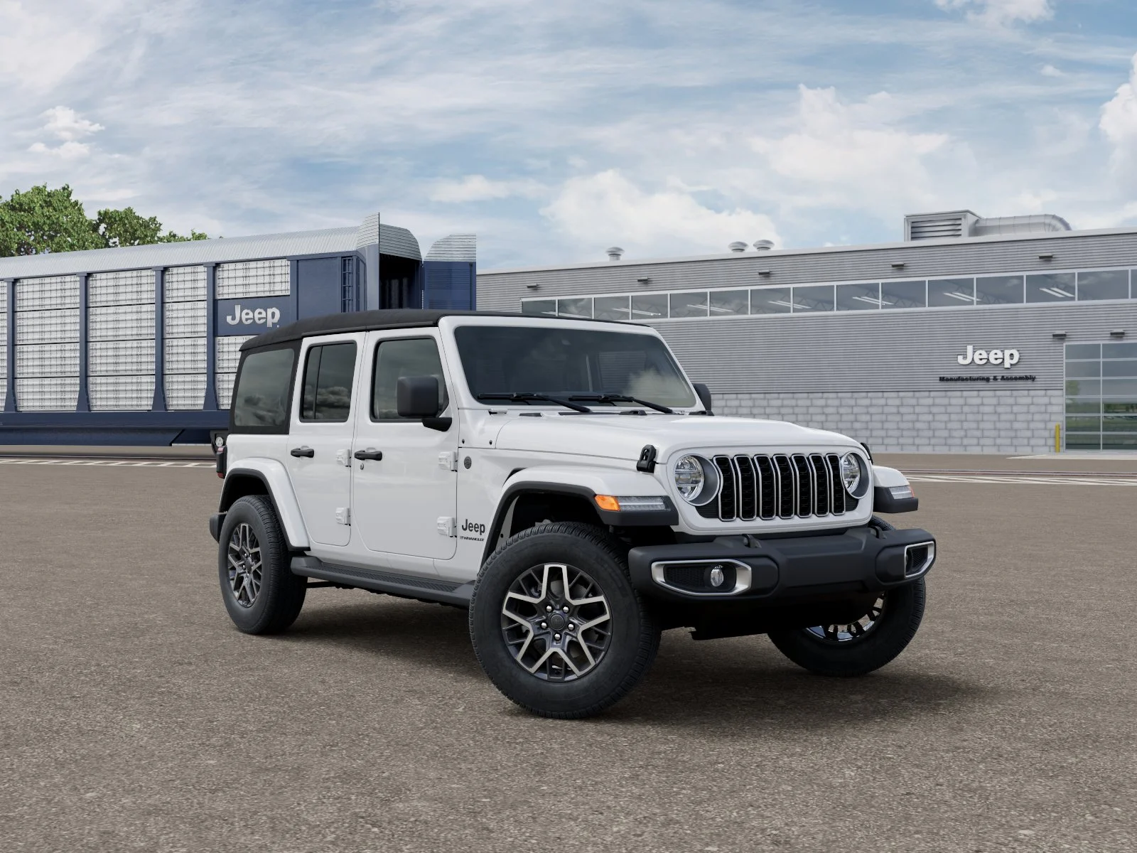 New 2027 Bright White Clearcoat Jeep Sahara image 3