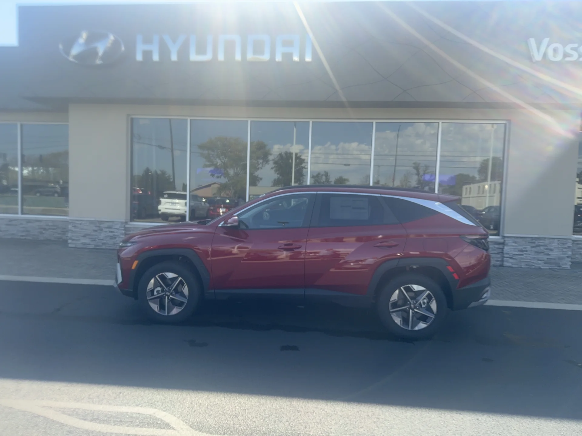 New 2026 Ultimate Red Pearl Hyundai SEL Premium image 3