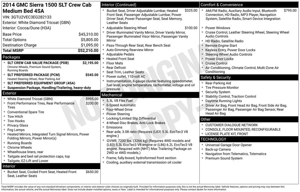 Used 2014 White GMC SLT image 6