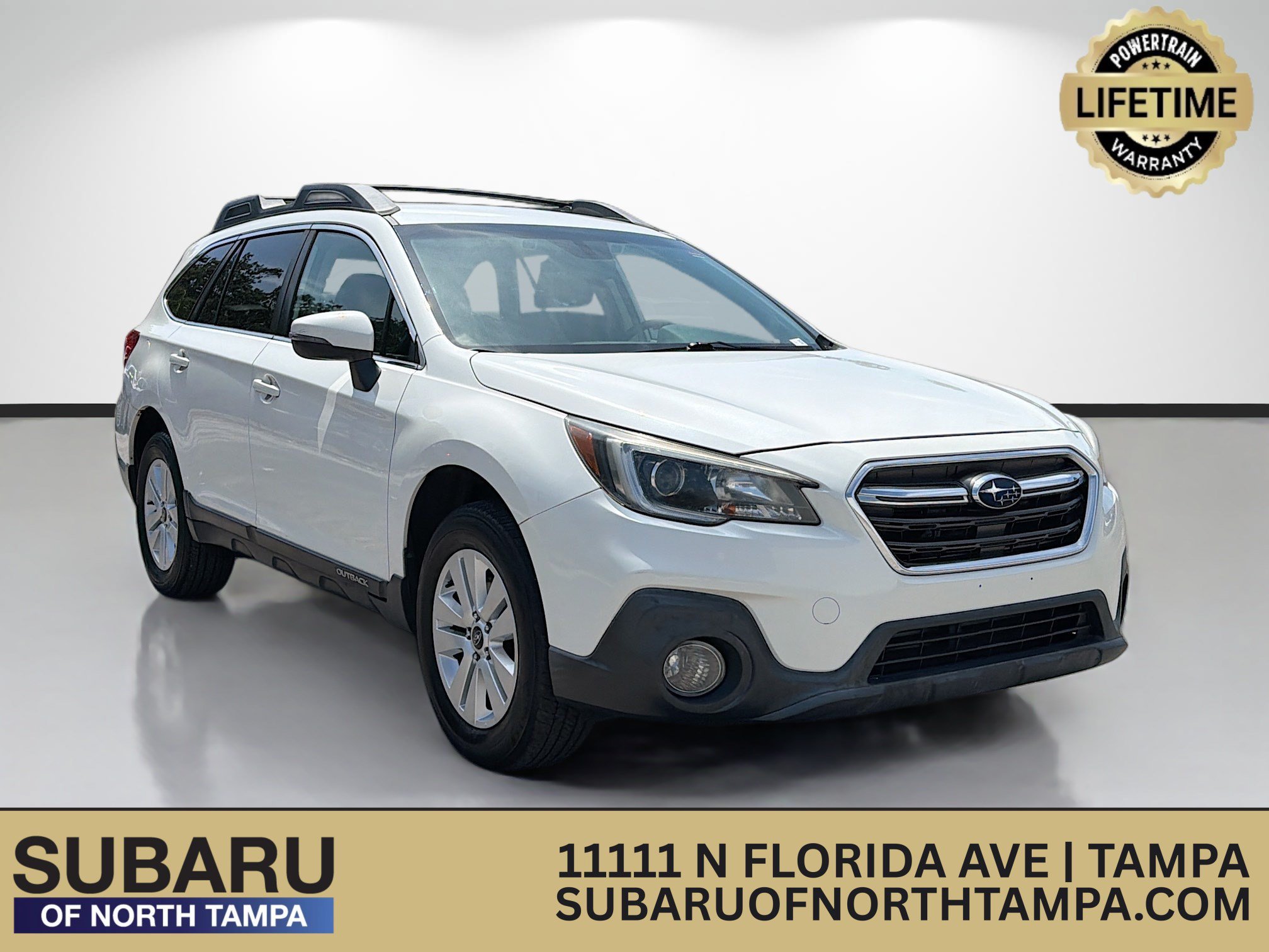 Used 2019 Crystal White Pearl Subaru Premium image 1