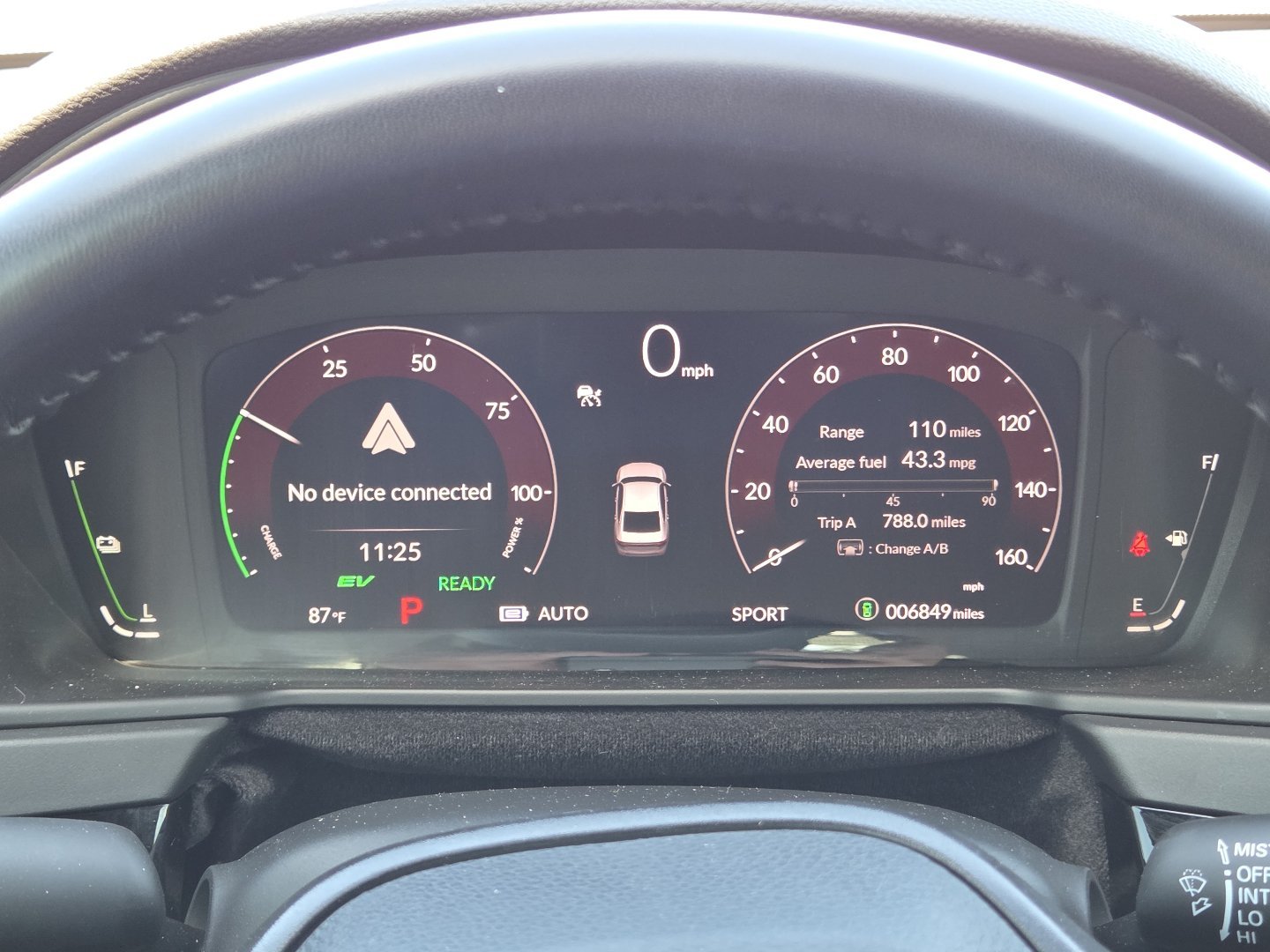 Used 2025 Platinum White Pearl Honda HYBRID SPORT image 28