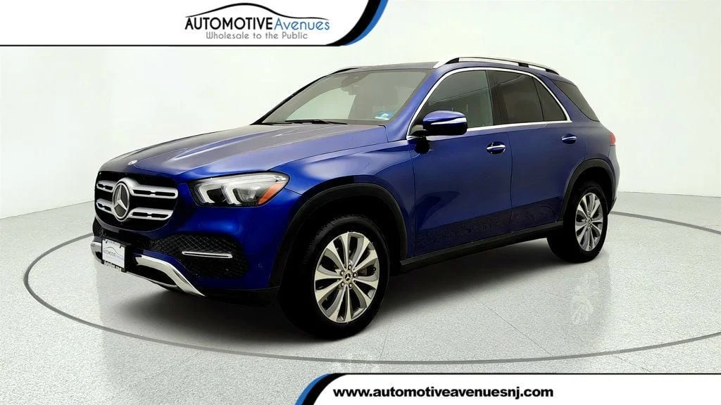 Used 2020 Brilliant Blue Metallic Mercedes-Benz GLE 350 4MATIC® SUV w/ Burmester Audio & Premium Pkg image 1