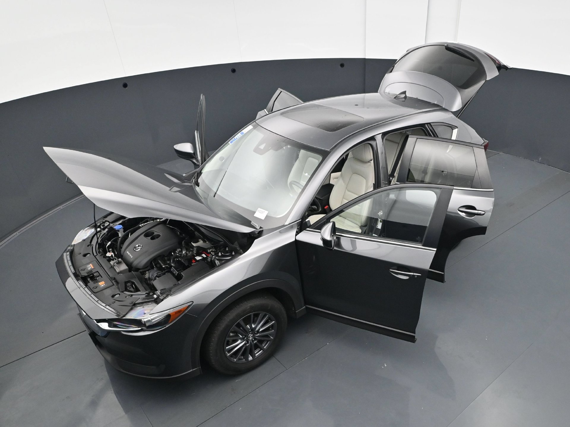 Used 2021 Machine Gray Metallic Mazda Touring AWD image 42