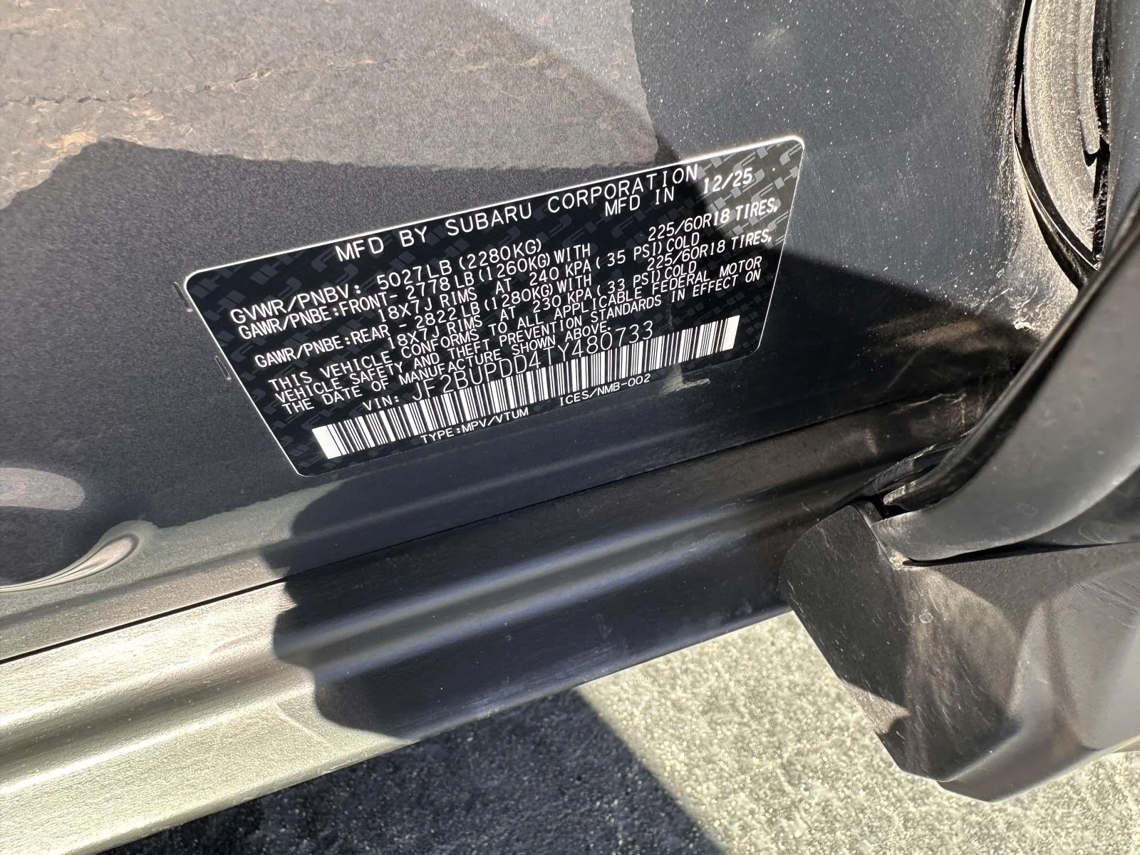 Certified Used 2026 Magnetite Gray Metallic Subaru Limited image 18