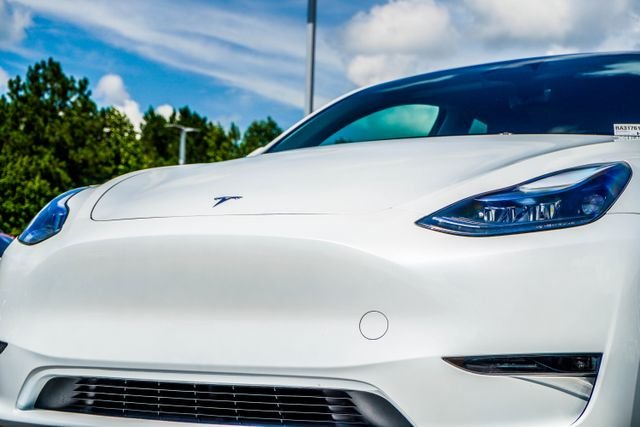 Used 2024 Tesla Model Y Long Range with VIN 7SAYGDEEXRA317616 for sale in Canton, GA