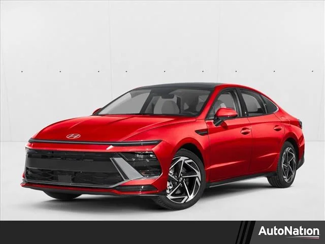 Used 2025 Ultimate Red Hyundai SEL image 1