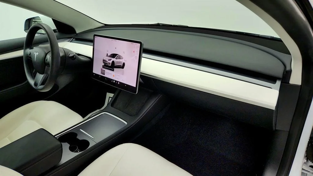 Used 2023 Pearl White Multi-Coat Tesla Performance AWD w/ White & Black Premium Interior image 27