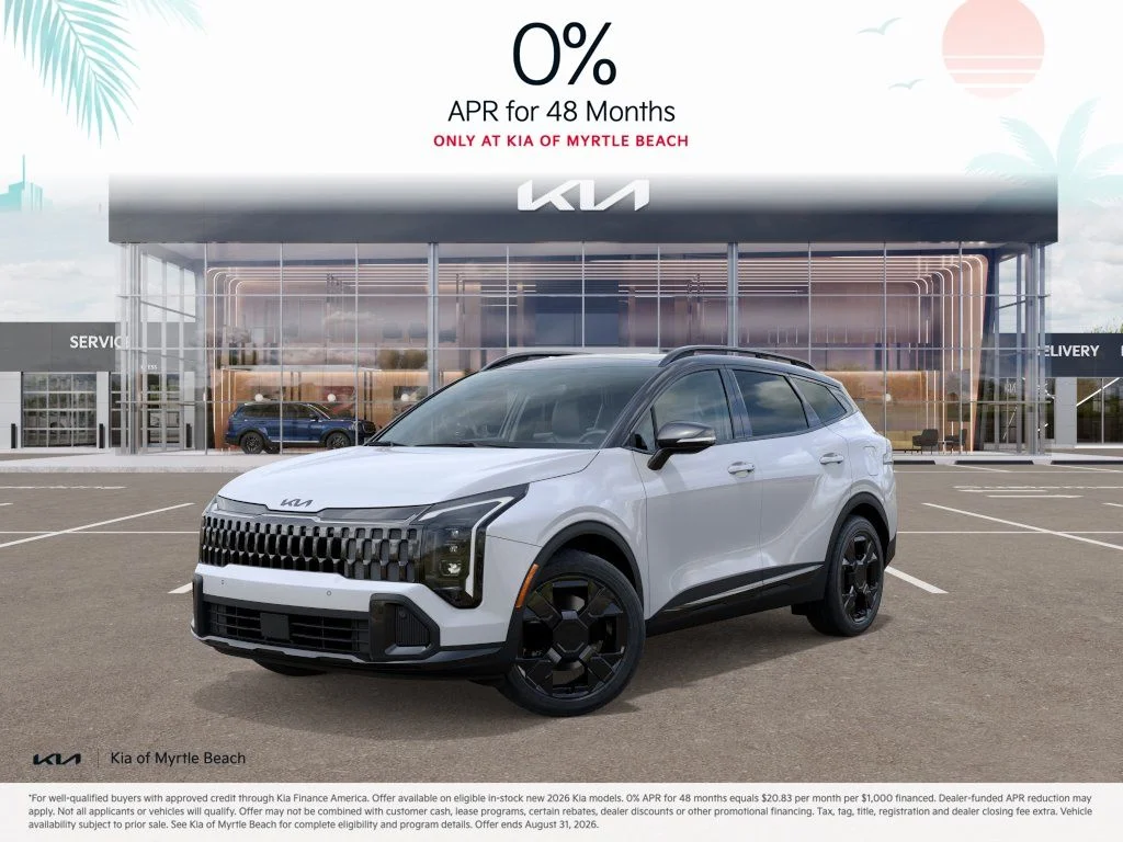 New 2027 Glacial White Pearl / Black Ro Kia  image 1