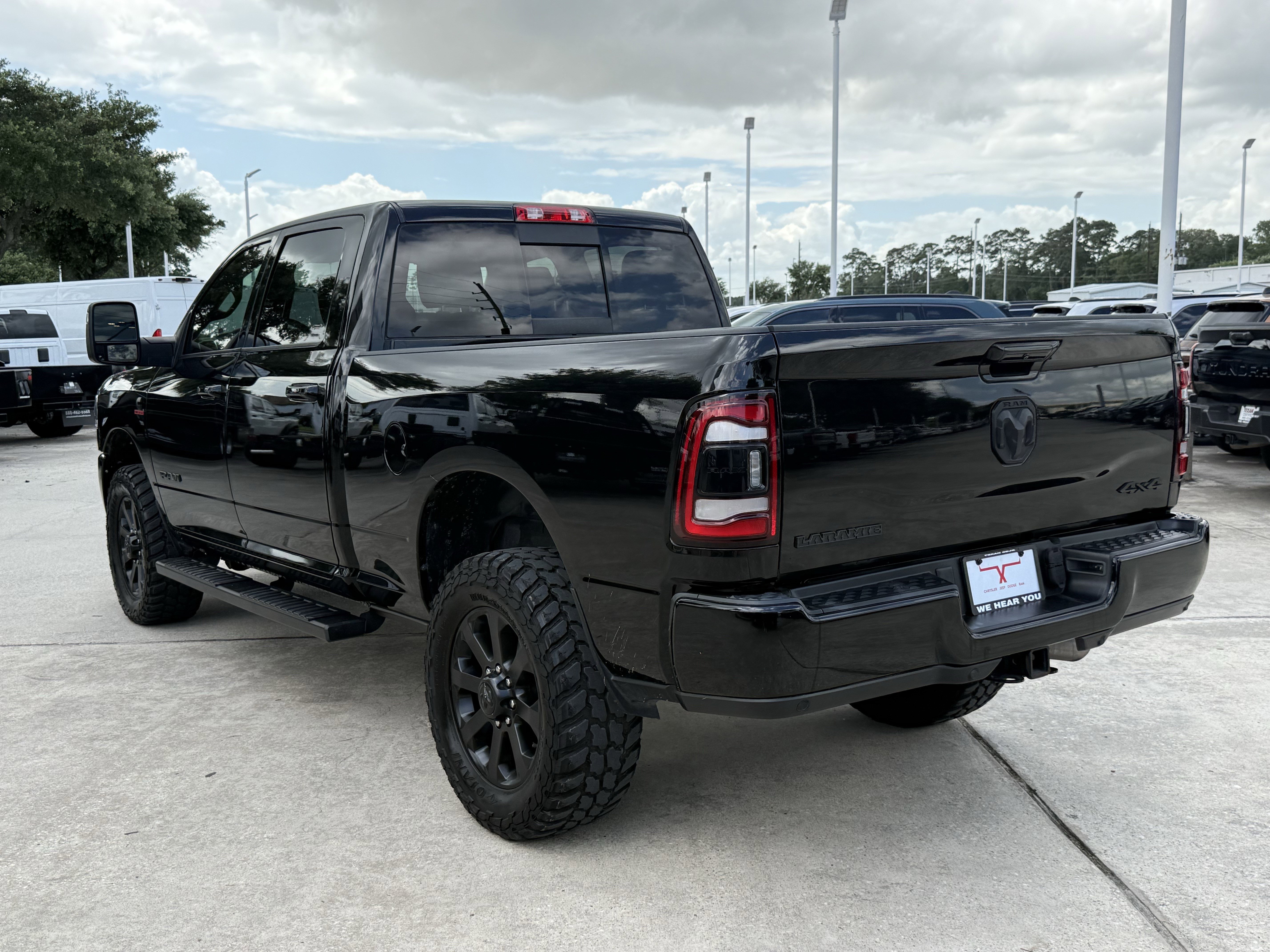 Used 2024 Diamond Black Crystal Pearlcoat Ram Laramie image 6