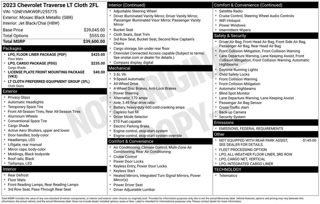Used 2023 Black Chevrolet LT image 17