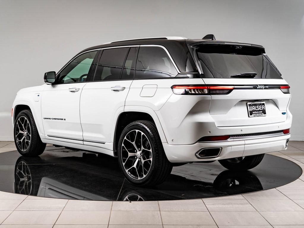 Used 2022 Bright White Clearcoat Jeep Summit Reserve 4xe image 6