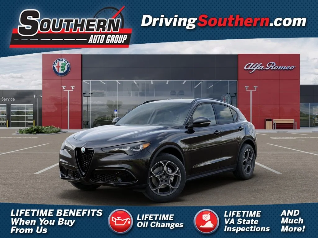 New 2025 Vulcano Black Metallic Exterior Paint Alfa Romeo Base image 1