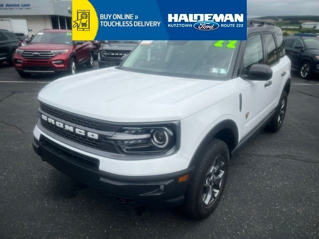 Certified Used 2022 Oxford White Ford Badlands image 1