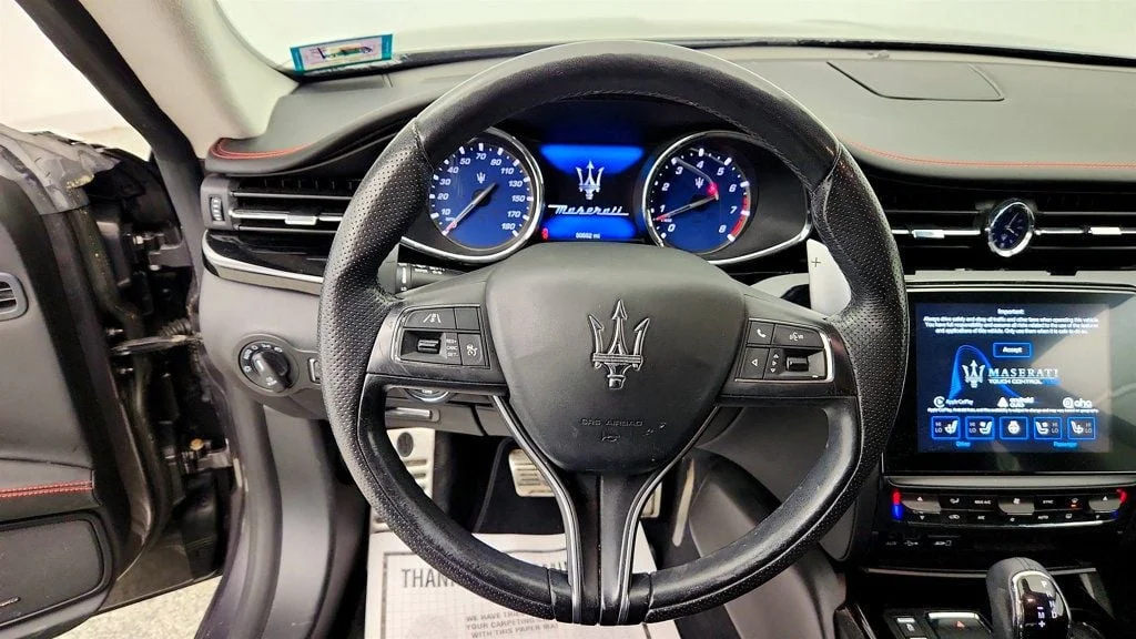 Used 2017 Grigio Maratea Metallescent Maserati S Q4 GranSport 3.0L Driver Assistance Pack+ & Cooled Front Seats image 12
