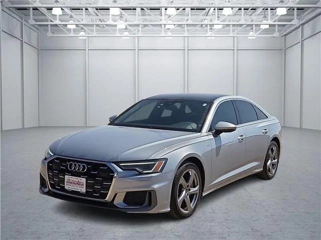 Used 2024 Florett Silver Metallic Audi 55 Premium Plus (S tronic) All-Wheel Drive quattro image 1