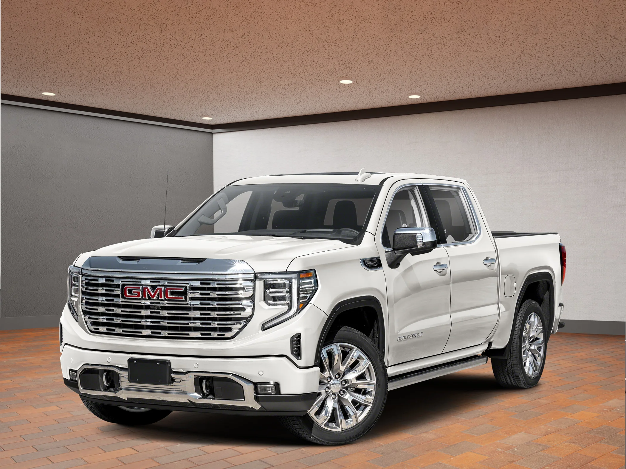 New 2026 White GMC Crew Cab Short Box 4-Wheel Drive Denali image 1