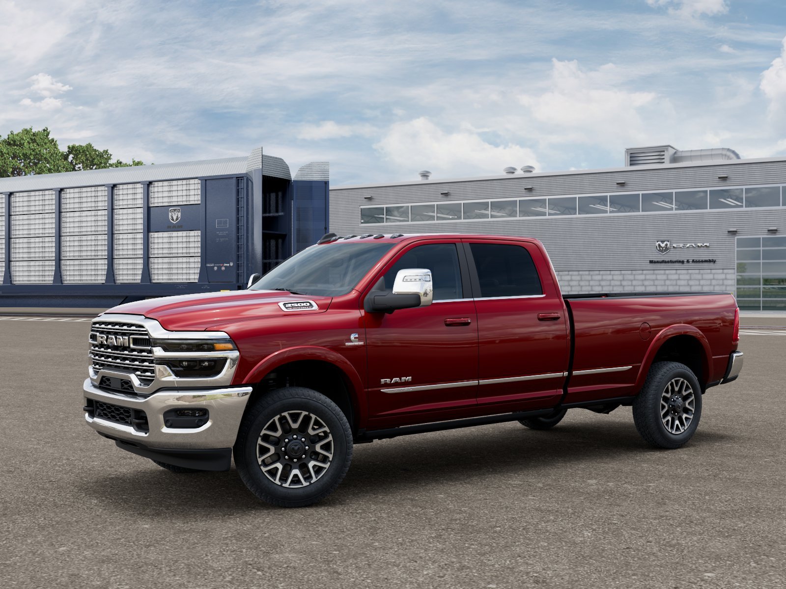 New 2027 Molten Red Pearl-Coat Exterior Paint RAM Limited image 1